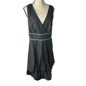 Torrid Black‎ white Polka Dot Dress Size 12 Bubble Dress Sleeveless